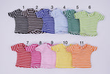 C006 Handmade Stripe Doll Clothes T-shirt Top For 12" Dolls Like Fashion Royalty Nu face Poppy Parker Blythe Azone Momoko