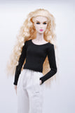 C007C Handmade Doll Clothes Slim Fit Long Sleeve T-shirt For 12" Dolls Like Fashion Royalty Nu face Poppy Parker Blythe Azone Momoko