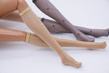 C008B Patterned Handmade Over The Calf  Mesh Fabric Doll Socks For Fashion Royalty Nu Face Dolls