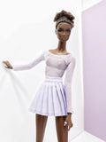 C011 Handmade Pleated Skirt Doll Clothes Doll Short For 12" Fashion Dolls Poppy Parker Momoko Blythe Azone