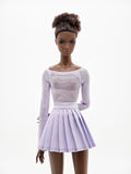C011 Handmade Pleated Skirt Doll Clothes Doll Short For 12" Fashion Dolls Poppy Parker Momoko Blythe Azone