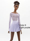 C011 Handmade Pleated Skirt Doll Clothes Doll Short For 12" Fashion Dolls Poppy Parker Momoko Blythe Azone