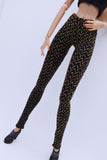 C013A Metallic Glimmer Gold/Black Handmade Doll Leggings For 12" Fashion Dolls Like Poppy Parker Fashion Royalty NF Doll