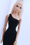 C014 Handmade One Piece Off The Shoulder Dress / Shrug Top Doll Clothes  For 12" Fashion Dolls Like Poppy Parker Fashion Royalty NF Doll