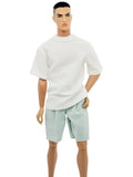 C017 Oversize T-Shirt , 13 Colors – Handmade for 12" Homme Dolls Like Fashion Royalty, NuFace, Poppy Parker