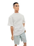 C017 Oversize T-Shirt , 13 Colors – Handmade for 12" Homme Dolls Like Fashion Royalty, NuFace, Poppy Parker