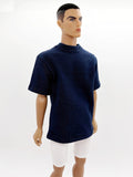 C017 Oversize T-Shirt , 13 Colors – Handmade for 12" Homme Dolls Like Fashion Royalty, NuFace, Poppy Parker