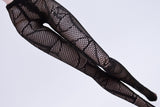 C021B Black Patterned Handmade Mesh Fishnet Doll Pantyhose Tights For 12" Fashion Dolls Poppy Parker Fashion Royalty Nu Face 12" Dolls