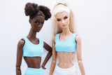 C022D  Handmade Doll Yoga Sport Bra Crop Top For 12" Fashion Dolls Like Poppy Parker Fashion Royalty NF Doll