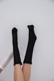 C023 Black/White Lace Handmade Doll Ankle Calf Socks For 12" Fashion Dolls Like Fashion Royalty Nu Face Poppy Parker