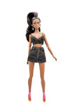 C025 Denim Bra Top – 1.5mm Thin Straps, Lined – Handmade for 12" Fashion Dolls Like Fashion Royalty, Poppy Parker, Nu Face Doll