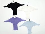 Handmade Ribbed Doll Dress, Batwing Sleeve Off Shoulder Mini Dress for 12 Inch Fashion Dolls Like Fashion Royalty Poppy Parker Nu Face