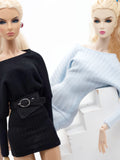 Handmade Tapered Doll Belt for 12 Inch Fashion Dolls, Adjustable Cotton Waist Belt