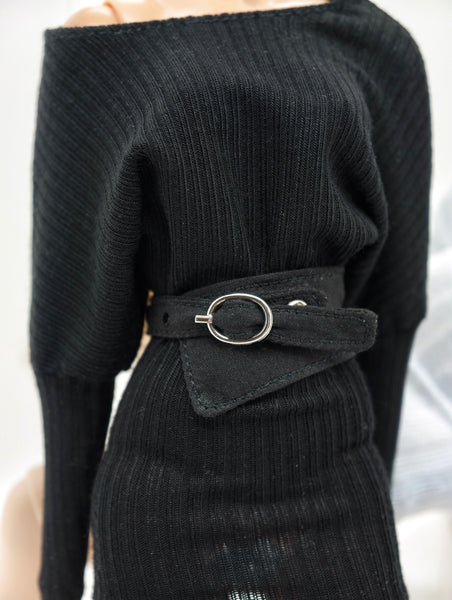 Handmade Tapered Doll Belt for 12 Inch Fashion Dolls, Adjustable Cotton Waist Belt
