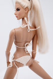 C028 Handmade Crochet Underwear Bikini Set Doll Clothes For 12" Fashion Dolls Like Fashion Royalty Poppy Parker