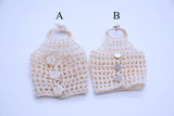 C030 Handmade Crochet Crop Top Doll Accessories For 12" Fashion Dolls Like Fashion Royalty Poppy Parker