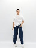 C052  Handmade Denim Straight Jeans Male Doll Pants For 12" Fashion Male Doll Figure FR Homme Fashion Royalty Nu Face