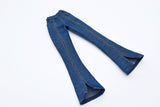 C061 Handmade Flare Jeans With Spilt Denim Doll Clothes Doll Pants Bottom For 12" Fashion Dolls Like FR NF Poppy Parker