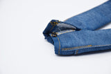 C061 Handmade Flare Jeans With Spilt Denim Doll Clothes Doll Pants Bottom For 12" Fashion Dolls Like FR NF Poppy Parker