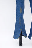 C061 Handmade Flare Jeans With Spilt Denim Doll Clothes Doll Pants Bottom For 12" Fashion Dolls Like FR NF Poppy Parker
