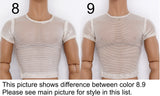 C066B Handmade Male Doll Round Neck Short Sleeve T-shirt For 12" Fashion Male Doll Figure Like FR Homme Fashion Royalty Nu Face