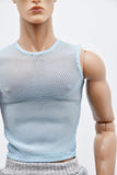 C066A Handmade Male Doll Round Neck Tank Top For 12" Fashion Male Doll Figure Like FR Homme Fashion Royalty Nu Face
