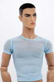 C066B Handmade Male Doll Round Neck Short Sleeve T-shirt For 12" Fashion Male Doll Figure Like FR Homme Fashion Royalty Nu Face
