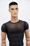 C066B Handmade Male Doll Round Neck Short Sleeve T-shirt For 12" Fashion Male Doll Figure Like FR Homme Fashion Royalty Nu Face