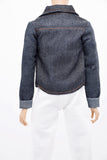 C067  Handmade Denim Overshirt Male Doll Top For 12" Fashion Male Doll Figure FR Homme Fashion Royalty Nu Face