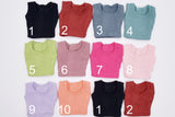 C069 Thin Multi Color Rib Knit Handmade Doll Tank Top/T-shirt For 12" Fashion Dolls Like Poppy Parker Fashion Royalty NF Doll