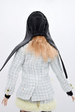C070 Handmade Faux Leather Double Side Doll decorative Hat Hood For 12" Fashion Dolls Like Fashion Royalty Poppy Parker Nu Face Doll