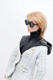 C070 Handmade Faux Leather Double Side Doll decorative Hat Hood For 12" Fashion Dolls Like Fashion Royalty Poppy Parker Nu Face Doll