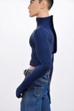 C078  Handmade Mock Neck Top with Thumb Holes for 12" Male Dolls | Fits Dolls Like FR Homme & Nu Face
