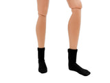 C082 Handmade Ribbed Socks for 12" Male Dolls | Ankle/Calf Length | Fits FR Homme & Nu Face