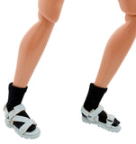 C082 Handmade Ribbed Socks for 12" Male Dolls | Ankle/Calf Length | Fits FR Homme & Nu Face