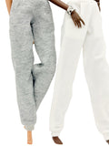 C084 Handmade Sweatpants, Sporty Doll Clothes for 12 inch Dolls, Fits Dolls Like FR, Nu Face, Poppy Parker
