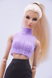Handmade by Jiu 058 - Purple Tank Top For 12“ Dolls Like Fashion Royalty FR Poppy Parker PP Nu Face NF