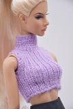 Handmade by Jiu 058 - Purple Tank Top For 12“ Dolls Like Fashion Royalty FR Poppy Parker PP Nu Face NF