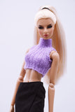 Handmade by Jiu 058 - Purple Tank Top For 12“ Dolls Like Fashion Royalty FR Poppy Parker PP Nu Face NF