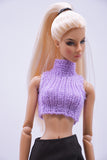Handmade by Jiu 058 - Purple Tank Top For 12“ Dolls Like Fashion Royalty FR Poppy Parker PP Nu Face NF