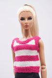 Handmade by Jiu 059 - Striped Tank Top For 12“ Dolls Like Fashion Royalty FR Poppy Parker PP Nu Face NF