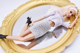 Handmade by Jiu 062 - Knitted Mini Skirt With Pattern For 12“ Dolls Like Fashion Royalty FR Poppy Parker PP Nu Face NF