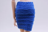 Handmade by Jiu 066 - Knitted Mini Skirt With Pattern For 12“ Dolls Like Fashion Royalty FR Poppy Parker PP Nu Face NF