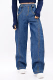 C076 Handmade Denim Scimitar Jeans Male Doll Pants For 12" Fashion Male Doll Figure FR Homme Fashion Royalty Nu Face