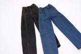 C076 Handmade Denim Scimitar Jeans Male Doll Pants For 12" Fashion Male Doll Figure FR Homme Fashion Royalty Nu Face