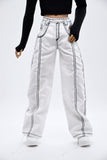C076 Handmade Cotton White Pants for 12" FR Homme Male Doll  Fashion Male Doll Figure FR Homme Fashion Royalty Nu Face (Copy)