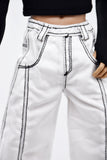 C076 Handmade Cotton White Pants for 12" FR Homme Male Doll  Fashion Male Doll Figure FR Homme Fashion Royalty Nu Face (Copy)