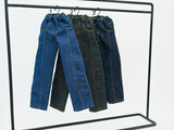 C076 Handmade Denim Scimitar Jeans Male Doll Pants For 12" Fashion Male Doll Figure FR Homme Fashion Royalty Nu Face
