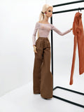 C062 Handmade Cotton Wide Leg Straight Pants  Doll Clothes Doll Short For 12" Fashion Dolls Poppy Parker