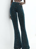 C013C Metallic Glimmer Handmade Flared Pants For 12" Fashion Dolls Like Poppy Parker Fashion Royalty NF Doll